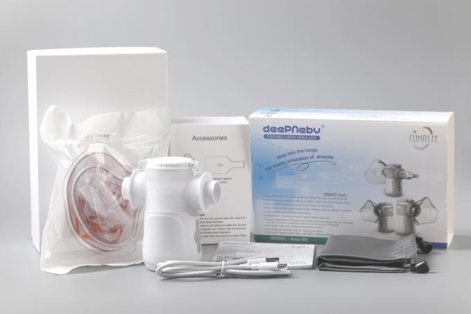 Handheld Portable Mesh Nebulizer Inhaler Mute Cough Removable Battery 10