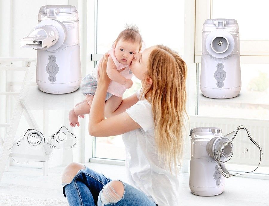 USB Type C Battery Mesh Nebulizer Adjustable Modes For Pediatric And Adult