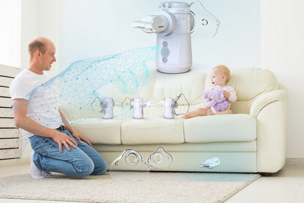 Portable Mesh Nebulizer Machine with 105-110Hz Vibrating Frequency For Lung Health