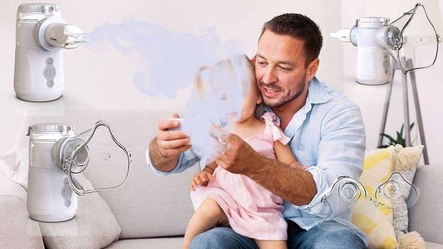 2.0-3.3μm Adjustable Pediatric and Adult Mesh Nebulizer for Targeted Lung Delivery