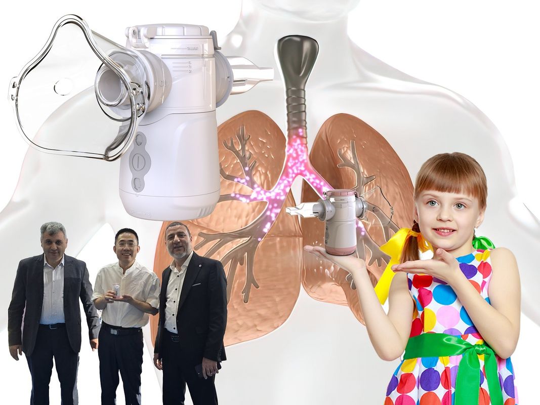 Vibrating Mesh Nebulizer Particle Size 1-5μm Medical and Portable Anti Broken No Residue No Blockage