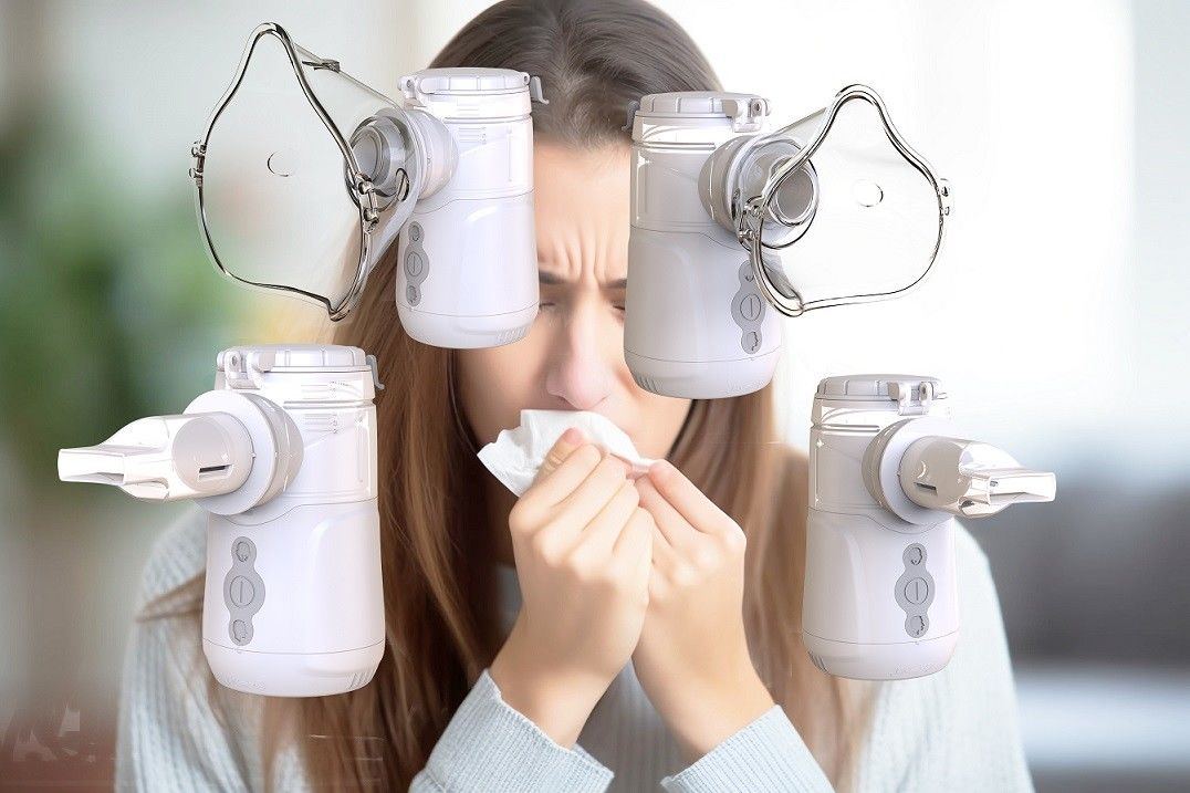 Vibrating Mesh Nebulizer Particle Size 1-5μm Medical and Portable Anti Broken No Residue No Blockage