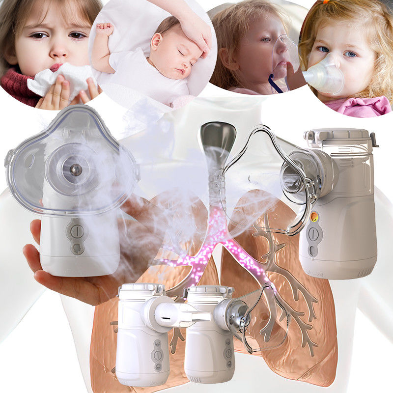 Compact Portable Mesh Nebulizer with DC 5V USB Power 9-18ml Capacity MMAD 2.5-3.5 μm Noise Level ≤40dB