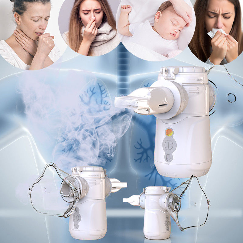 Compact Portable Mesh Nebulizer with DC 5V USB Power 9-18ml Capacity MMAD 2.5-3.5 μm Noise Level ≤40dB
