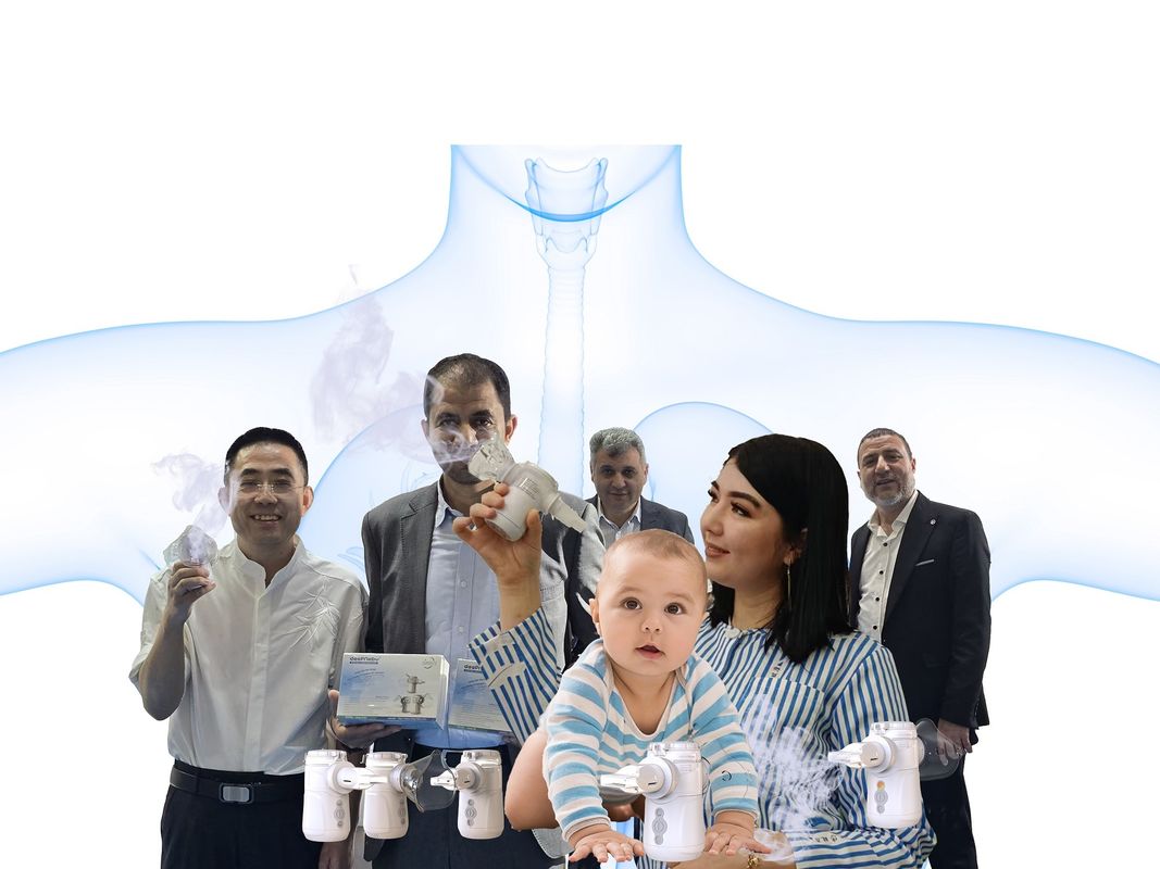 Portable Vibrating Nebulizer 2-3μm MMAD Particles Inhalation Machine with 9-18ml Capacity and 1.5W Power Consumption