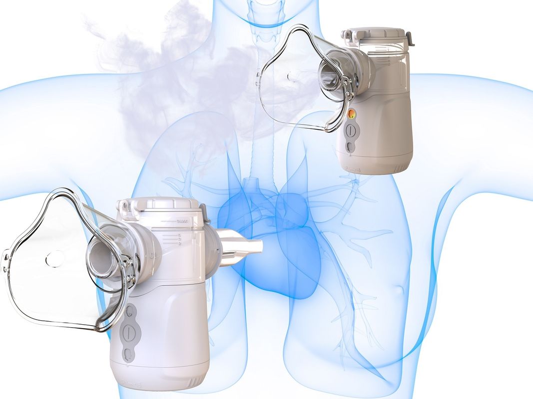 Portable Vibrating Nebulizer 2-3μm MMAD Particles Inhalation Machine with 9-18ml Capacity and 1.5W Power Consumption